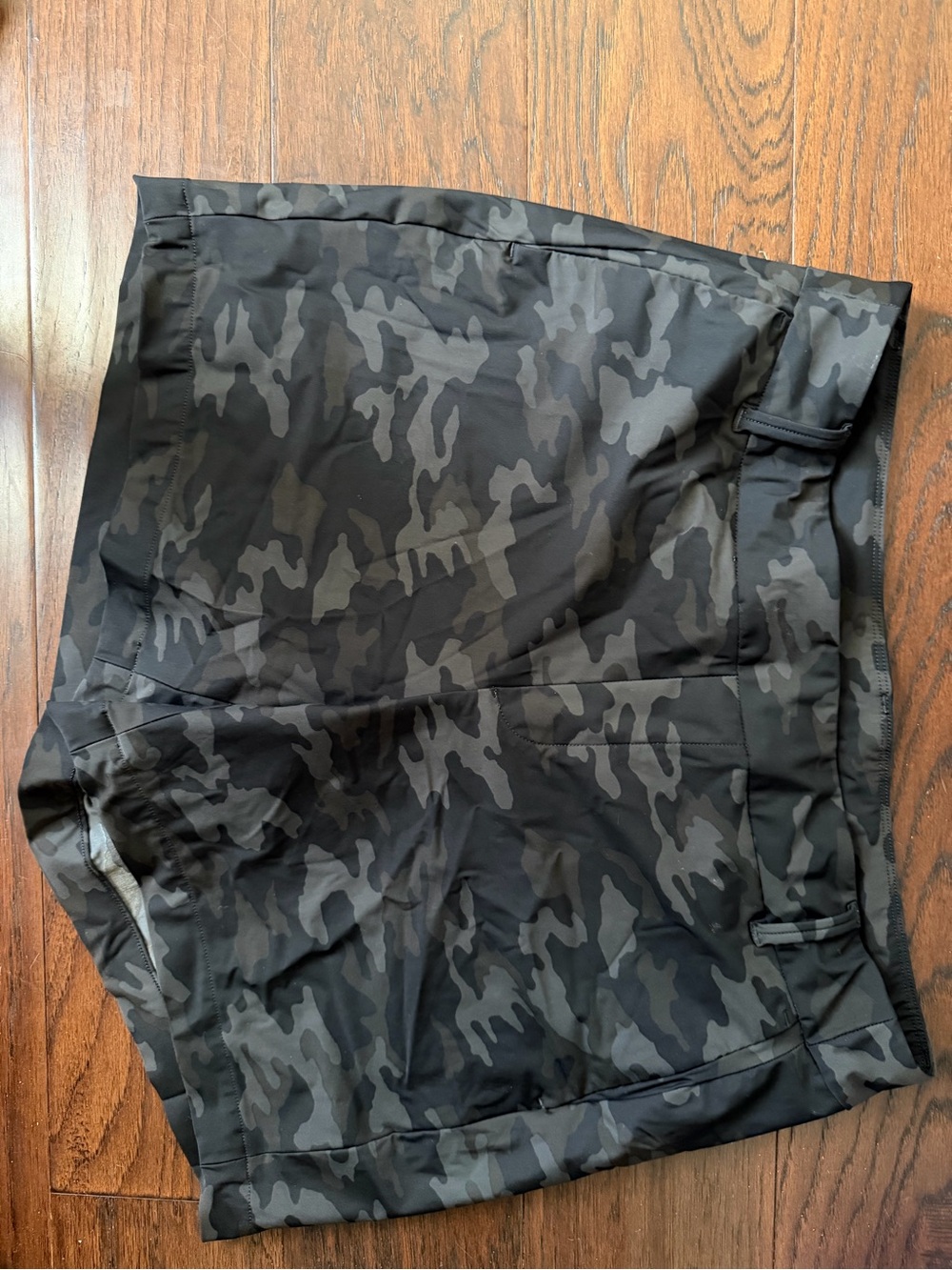 Spanx pull on Black & Gray Camo Athletic Shorts